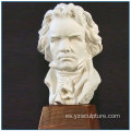 Músico Beethoven Blanco Mármol Bust Obra